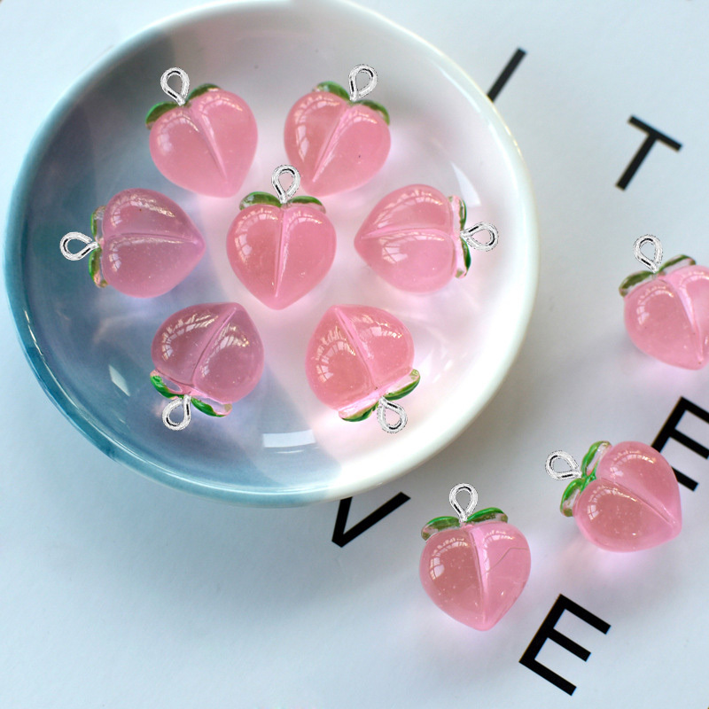 10Pcs New Transparent Peach Fl - Resin Craft Projects review and price
