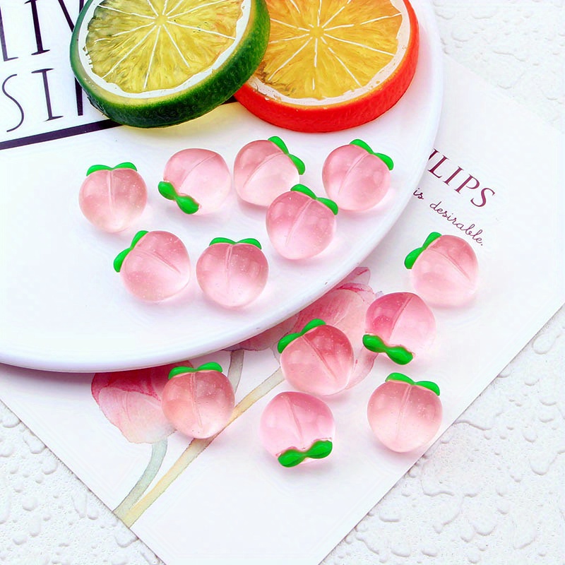 10Pcs New Transparent Peach Fl - Resin Craft Projects review and price