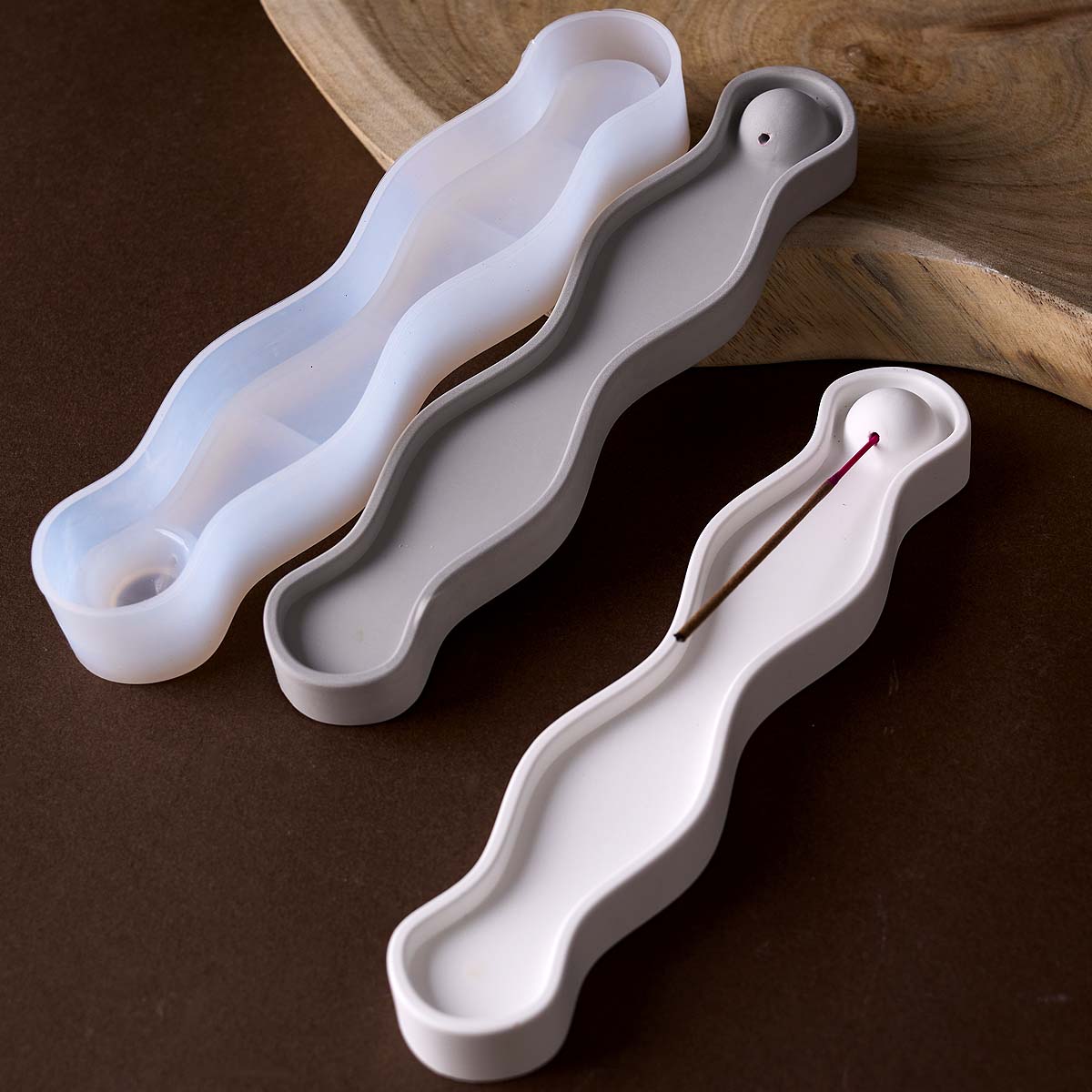 Wave Long Incense Insert Tray  - Serving Tray Mold review and price